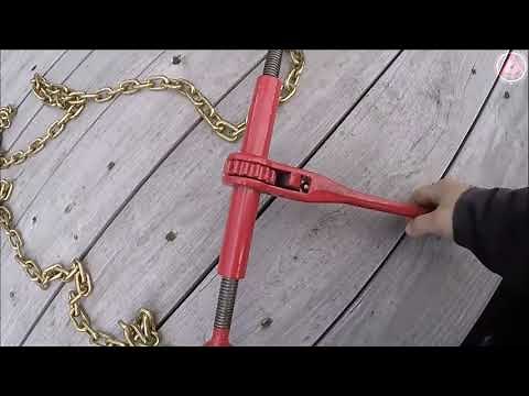 How to use a Ratchet Type Load binder-Cargo safety