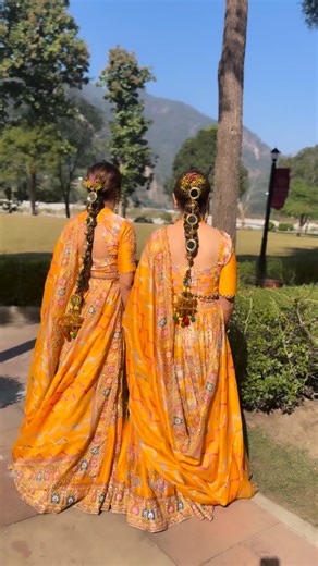 Samreen Khan| Makeup Artist | Makeup Educator on Instagram: "Haldi glow hits different when both moms twin in style ✨💛 Secure your makeup slot for such stunning looks on ur special day 9220749666 . Makeup @makeupartistrybysamreen Hair @makeover_by_fareenkhan Outfit @vasansi_jaipur . #reels #haldi #bridalmakeup #muadelhi #destinationwedding"