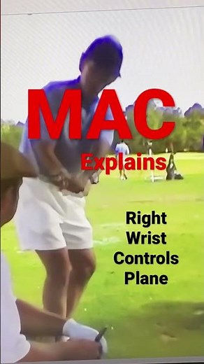Mac O’Grady explains right wrist bend controls the swing plane angle precision is key #morad #golf