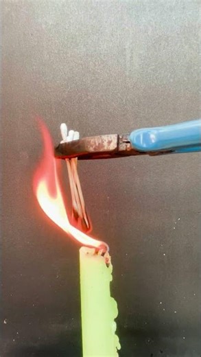 PART 2 - Ear Bud Sticks vs Fire 🔥 Extreme Melt & Burn Reaction! 😱 #experiment #candlecrash