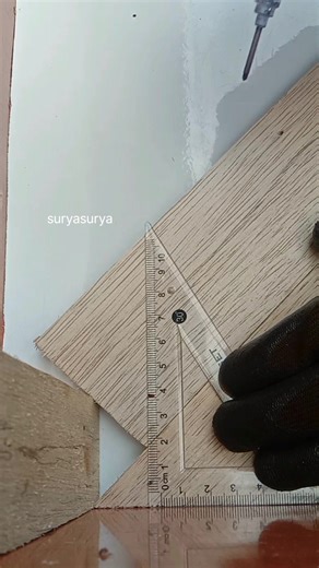 Quick and easy way to measure the position of Wood like this #woodwork #tipsandtrick #simpletrick #diy #homedecor | Surya Surya