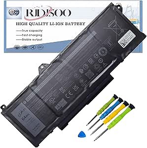 GRT01 Laptop Battery Compatible with Dell Latitude 5521 5531 5421 5431 Precision 3470 3561 3591 3571 3581 Mobile Workstation Alienware m17 R5 AMD Gaming 00P3TJ 0P3TJ 05RGW 0R05P0 4-Cell 64Wh