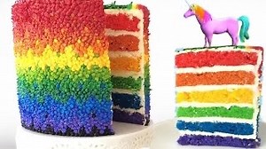 A beautiful rainbow layer cake for you to make at home :) | Ann Reardon How To Cook That