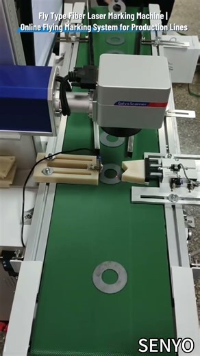 Fly Type Fiber Laser Marking Machine | Online Flying Marking System for Production Lines