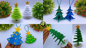 7.7K views · 124 reactions | How to make easy Christmas tree at home - Handmade Christmas tree make it together - Xmas Trees #Crafts #ChristmasTree #ChristmasDecor | Entertaining Arts | Facebook