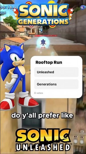 Sonic Unleashed VS. Sonic Generations | Rooftop Run #sonicthehedgehog #sonic #sonicunleashed