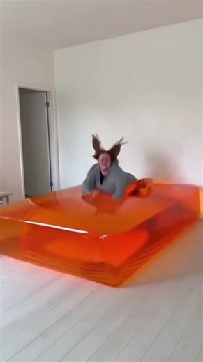 Is This the Most Relaxing Double Inflatable Bed Jump Ever? | Jelly World ASMR