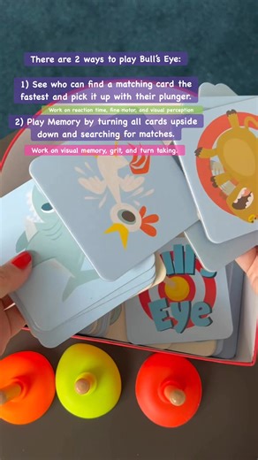 Work on reaction time and visual memory skills while having fun. #educationaltoys #PreschoolFun #preschoollearning #toysforkids | Toy Ideas 2.0