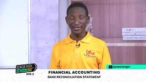2K views · 17 reactions | Dear SHS 2 Learners, kindly tune in to Joy Learning TV as your Financial Accounting facilitator, Sir Adade Gottlied, takes you through the topic, Bank Reconciliation Statement. #joylearning #revisionshow #bankreconciliationstatement | Joy Learning | Facebook