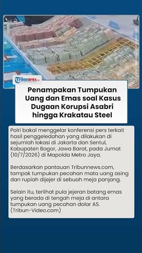 Penampakan Barang Bukti Uang dan Emas dalam Dugaan Korupsi Asabri hingga Krakatau Steel