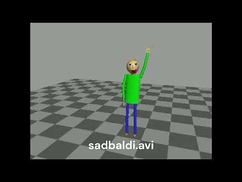 Anim8or - Baldi animation tests