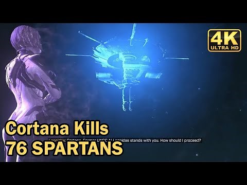 Halo Infinite Cortana Kills 76 Spartans Cutscene 4K