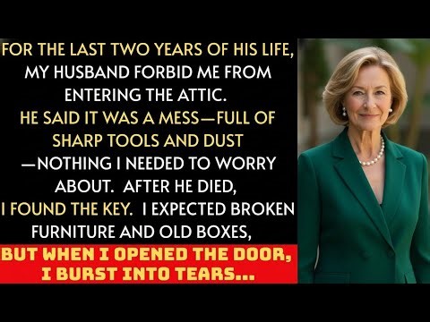For two years, my husband kept the attic locked. After he died, I opened it—and froze in shock…