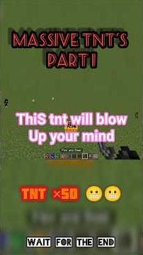 Testing massive and crazy☠️☠️ tnt's in Minecraft part 1 . Pls like and subscribe 🙏🙏
