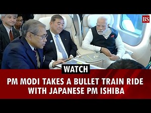 Watch: PM Modi takes a bullet train ride with Japanese PM | Shinkansen bullet train | India-Japan