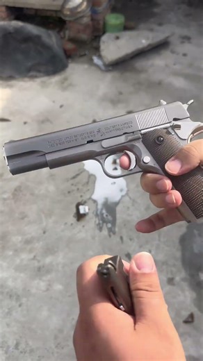 This toy gun is so much fun—you have to see it in action! #airsoftcqb