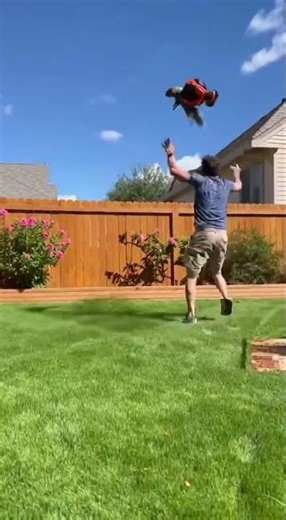 Backyard Leaf Blower Launch Gone Wrong