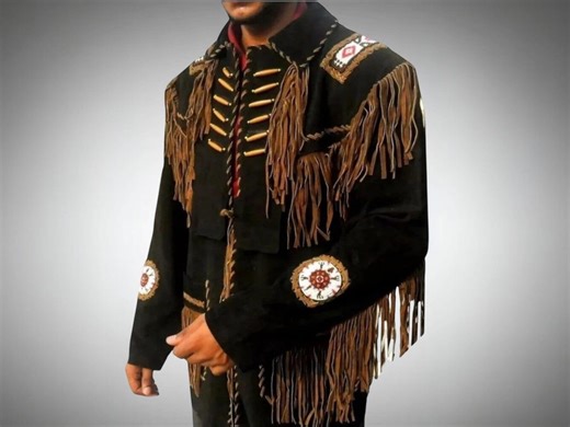 Men's Traditional Western Cowboy Leather Jacket Coat With Fringes, Men Suede Western Cowboy Leather Jacket, American Suede Leather Jacket - Etsy