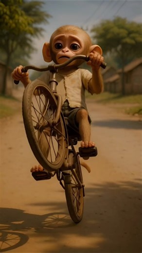 “Old Cycle Toot Gayi Rich Monkey Ki Hansi Nahi Ruki 😡🐒”#monkeytales #monkey #bandar #ai#monkeystory