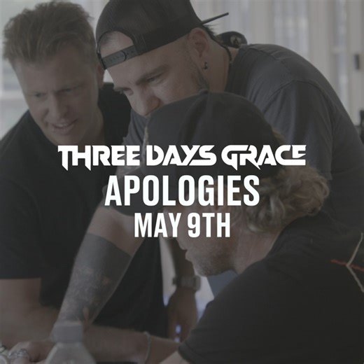 Our new song “Apologies” is out THIS Friday! Sign up 🤘 https://3DG.lnk.to/SignUp | Three Days Grace