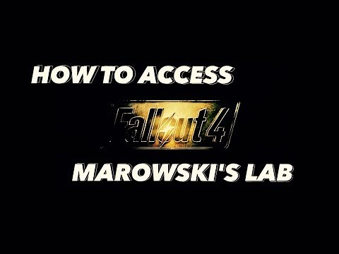Fallout 4: "How to access MAROWSKI'S Chems lab" - "Diamond City Blues Quest" MAROWSKI'S LAB