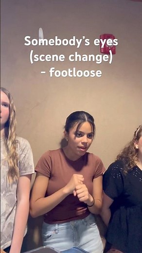Somebody’s eyes (scene change) #footloose #harmonies #singing #theatre #viral