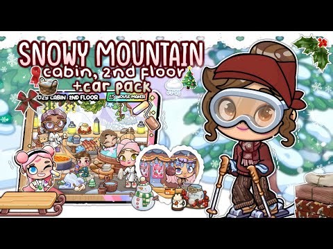 SNOWY MOUNTAIN CABIN + CAR PACK *UPDATE*🪵🎀🌨️ || *VOICED🔊* || AVATAR WORLD