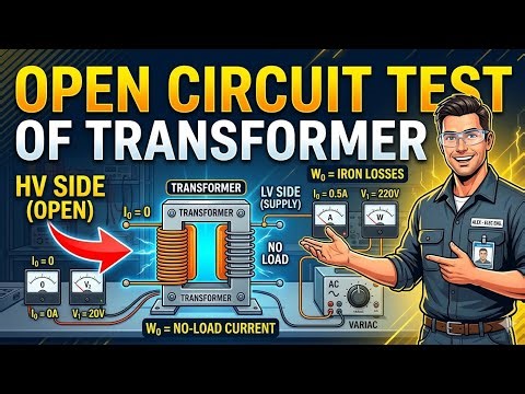 What Is Open Circuit Test Of Transformer | No load Test Of Transformer | Transformer Testing