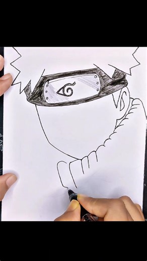 How to Draw Naruto Uzumaki Step by Step #anime #drawing #tutorial