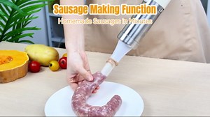 3 in 1 Electric Potato Ricer and Pasta Maker Machine, Multi Function Noodle Maker Potato Masher Sausage Maker and Stuffer for Home Kitchen, Powerful Motor Easy to Use and Clean