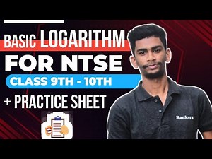 Basic Logarithm for NTSE | Complete Logarithm for class 9th & 10th students | Basic Log