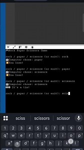 Build Rock Paper Scissors with Python #coding