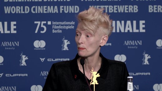 British actor Tilda Swinton, known for her often eccentric and quirky roles in both independent and blockbuster films, said at the Berlin Film Festival that she was in need of a break and would take the rest of the year off from movie-making https://reut.rs/4kagraq | Reuters