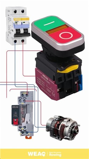 Low Power, High Control: Buttons & Relays for Motor Automation.