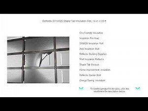 Reflectix ST16025 Staple Tab Insulation Roll, 16 in. x 25 ft