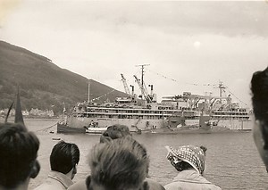 USS Proteus (AS19) in the Holy Loch 1957.