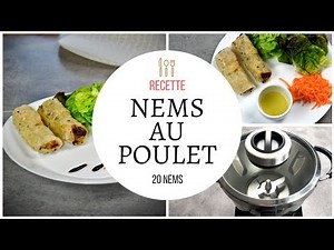 Recette de nems au poulet au Cook Expert de magimix