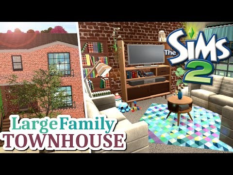 FAMILY TOWNHOUSE || Building Greenwood Valley || The Sims 2: Speed Build