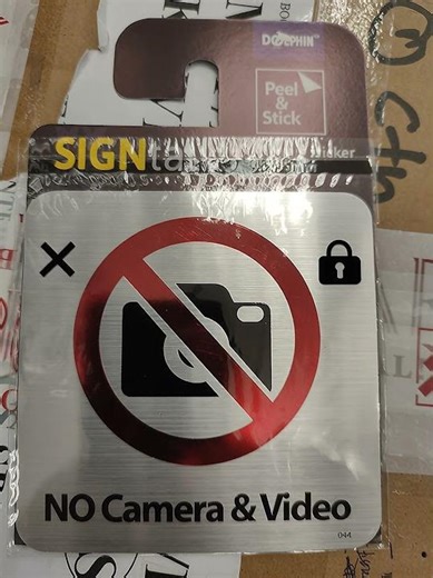 🚫 No Camera & Video Sign – Privacy Protection Mode ON 📸❌🔒