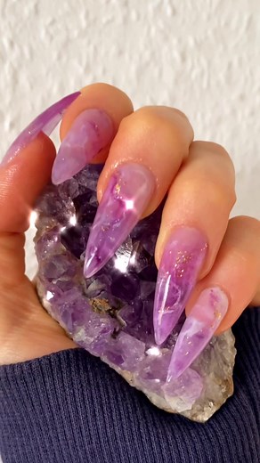 Amethyst Nails Polygel & Gel Nail Polish Tutorial