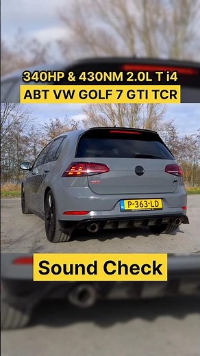 ABT VW GOLF 7 GTI TCR Sound 🔊🔥