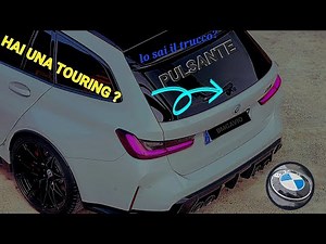 How to open the trunk of a BMW with a touring glass