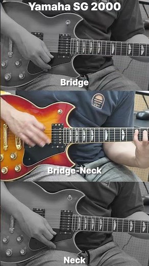 Yamaha SG2000 Pickup Sound Comparison (Clean vs Drive) Bridge, Middle, Neck