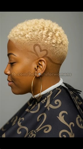 Short curls, bold fades, endless style — beauty in every detail. 🌟 #naturalhair #shortcuts | Haircuts for Women