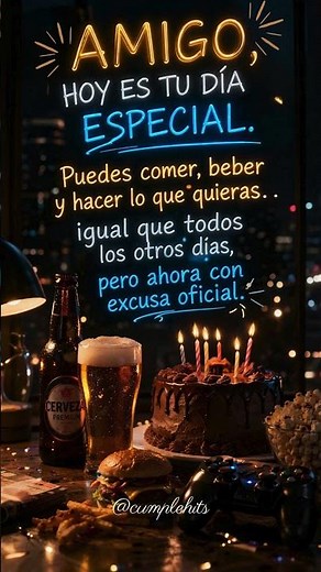 Feliz Cumpleaños Amigo | Mensaje Divertido de Cumpleaños para un Amigo