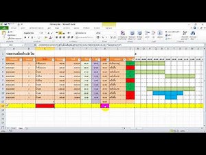 ติดตามงาน ด้วย gantt chart หรือการวางแผนกิจกรรม Project Plan ด้วย MS Excel