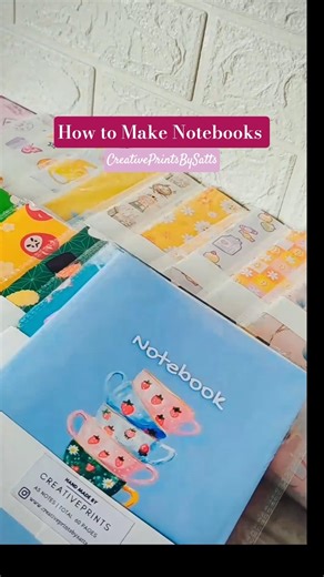 How To Make Notebooks | Start Your Own Business from Home 🤗 #smallbusiness