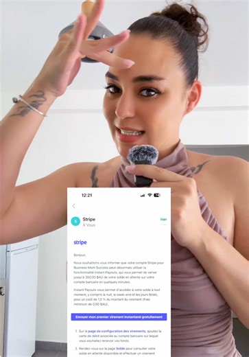 Mais alors virement instantané bébé ! Boum ! Pile avant de partir en Thaïlande 🫶🏼 #businessenligne #stripe #payout #instant #lifeisgood