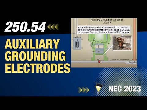 Auxiliary Grounding Electrodes [250.54], NEC 2023, (10min:54sec)