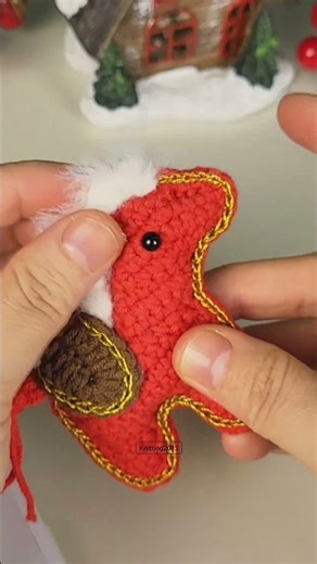 Crochet horse keychain making. Very easy written explanation. Gift ideas 🐎